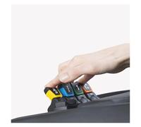 DMETE Joystick di controllo Telecomando industriale serie SMC100 R0 Molla Auto-reset, asta di spinta a paletta Bracciolo Scatola Pollice Mano Manovra sicura(Dual output,5V output 0.3-4.7V)