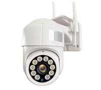 DMETE Telecamera di videosorveglianza wireless PTZ da 5MP 1080P 4G SIM Card Speed Dome CCTV HD esterna Visione notturna IR 20M Installazione semplice(5MP 4G Version)