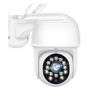 DMETE Telecamera IP di sicurezza CCTV da 5MP 1080P Wireless PTZ Tracciamento automatico esterno Zoom digitale 4X Mini telecamera videosorveglianza remota Installazione semplice(5MP Camera)