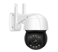 DMETE Telecamera IP PTZ da 5MP 3MP esterna con tracciamento automatico Registrazione audio CCTV Zoom digitale 4X AI Rilevazione umana wireless Installazione semplice(1080P 64G Card)