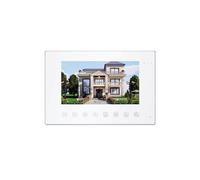 DMETE Videocitofono Tuya Smart da 7 pollici, app 1080P, Wi-Fi wireless, campanello con scheda RFIC, citofono for villa, portiere, 1-4 famiglie Notifiche in tempo reale(M86714W1-EMB)
