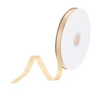 DMiotech 10mm 46m/150 Piedi Nastro Raso, Sottile Nastro Gros Grain Tessuto Double Face per Confezioni Regalo, Bouquet Fiori per Capelli Floreali, Champagne