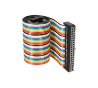 DMiotech 1pz 40 Perni IDC Piatto Nastro Cavo 48cm Lunghezza 2.54mm Passo Scheda Sicurezza Jumper Cavi per Elettronica Progetti Tipo-C