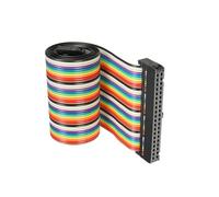 DMiotech 1pz 40 Perni IDC Piatto Nastro Cavo 50cm Lunghezza 2.54mm Passo Scheda Sicurezza Jumper Cavi per Elettronica Progetti Tipo-C