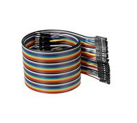 DMiotech 1pz 40 Perni Maschio Femmina IDC Flat Nastro Cavo 50cm Lunghezza 2.54mm Pitch Scheda Sicurezza Jumper Fili per Elettronica Progetti