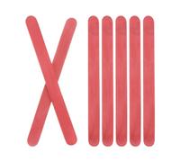 DMiotech 200pz Bastoncini Artigianato Legno 4,5 x 0,9 Cm, Robusti Bastoncini Betulla Naturale, Bastoncini Mescolare Pittura, per Progetti Stampaggio Edifici Decorazioni per Casa, Rosso