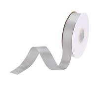 DMiotech 20mm 23m/75 Piedi Nastro Raso, Sottile Nastro Gros Grain Tessuto Double Face per Confezioni Regalo, Bouquet Fiori per Capelli Floreali, Grigio