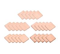 DMiotech 25pz 15 x 15mm Rame Pad Kit termico IC Chip Dissipatore Raffreddatore Spessore per Raffreddamento PC Laptop