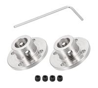DMiotech 2pz 10mm Flangia Giunto Connettore Rigido Guida Albero Supporto Giunto Albero Giunto con M2 Esagonale Chiave e Viti per Fai-da-te RC Modello Motori
