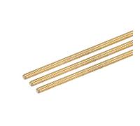 DMiotech 3pz M2 x 250mm Completamente Filettato Asta Ottone Destra Mano Filettature Asta Barra Borchie Avvitate Aste Dorate Tono