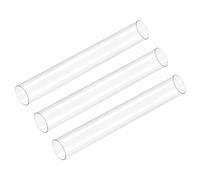 DMiotech 3Pz Tubo Rigido in Plastica Trasparente da 9.6" 20mm x 21mm Tubo Tondo in Policarbonato per l'Illuminazione di Impianti Idraulici
