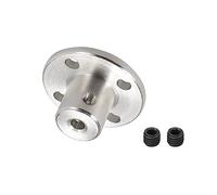 DMiotech 4mm Interno Diametro H12xD10 Flangia Accoppiamento Connettore Rigido Guida Albero Supporto Accoppiatore Albero Accoppiamento con Viti per Fai-da-Te RC Modello Motori Argento