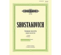 DMITRI SHOSTAKOVICH Shost 3 Duets Op. 97d for 2 Violins and Piano (E (Tascabile)