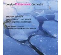 Dmitri Shostakovich Sym. No.1 in F Minor, Sym. No.5 in D Minor (Masur, Lpo) (CD)