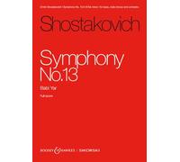 Dmitri Shostakovich Sinfonie Nr. 13 op. 13 (Tascabile)