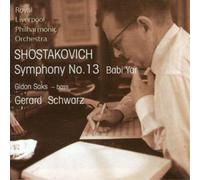 Dmitry Shostakovich Symphony No. 13 'Babi Yar' (Schwarz, Rlpo) (CD) Album