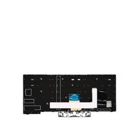 DMJBNBPO Tastiera retroilluminata russa RU, compatibile con Lenovo, | Compatibile conThinkpad E480 E490 T480S L480 T490 T495 L380 L390 Yoga L490 P43s E485 E495 Laptop(US Silver S2 2018)