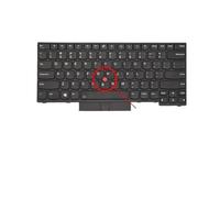 DMJBNBPO Tastiera russa spagnola, compatibile con Lenovo, Thinkpad | E480 E485 L480 L380 T490 E490 E495 L490 T495 Yoga L390 T480S P43S 01YP360(US Black Backlight)