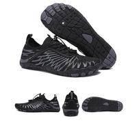 DMJHJY Grounding Shoes with Copper, Grounding Shoes, Barefoot Shoes for Women Men, Hike Footwear Waterproof Trail Running (Black,44)