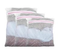 Dmjia Sacchetti Lavatrice Biancheria 3 Pezzi, Retina per Lavatrice 40 cm - 60 cm 3 Diverse Dimensioni, Sacchetto Lavatrice con Copertura Protettiva con Cerniera, Molto Resistente