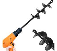 DMJJSD Punta da giardino per trapano a batteria, per avvitatore a batteria, carichi pesanti, da giardino, trapano a spirale, per avvitatore a batteria, senza fili, strumento di scavo da giardino (5 x
