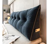 DMJLI-T Cuscino Schienale Letto E Divano Cuscino Cuneo per Letto Premium Imbottito Cuscino per Testiera Imbottita Cuscino per Lettino da Giorno Schienale Lettura Ad Angolo Triangolare-Blue,80×50×20cm