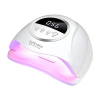 DMJWAN Lampada UV LED 320W 72 LED per Unghie, Sensore Automatico, 4 Timer, Asciugatura Rapida per Mani e Piedi
