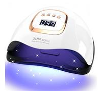DMJWAN Lampada UV LED per Unghie 380W, 81 LED, Sensore Automatico & 4 Timer, Asciugacapelli Professionale per Unghie Mani e Piedi