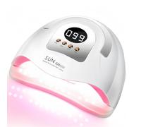 DMJWAN Lampada UV LED per Unghie 380W con 81 LED, Sensore Automatico e 4 Timer, Professionale per Mani e Piedi
