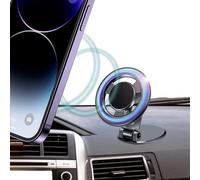 DMJWAN Supporto Magnetico Telefono per Auto [42 magneti più potenti] Supporto per Telefono Interamente in Metallo per Cruscotto Auto Fit iPhone 14 13 12 Pro Max Plus Tutti i Dispositivi Mobili