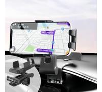 DMJWAN Supporto per telefono cellulare da auto, girevole a 360 gradi, supporto per telefono cellulare da cruscotto, supporto per auto, adatto per smartphone da 4 a 7 pollici