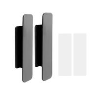 DMLAYHP Maniglie per Porte 4/2PCS Maniglie for cassetti for armadietti for finestre Maniglia for porta autoadesiva for guardaroba Organizzatore Maniglia for porta scorrevole aperta(Black,2 Set(4Pcs))