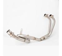 DMLHL Silenziatore terminale Moto di Scarico per Y&amaha R25 R3 MT03 MT-03 2014 2015 2016-2021 Tubo di Collegamento Anteriore Tubo di Scarico Accessori(Type A)