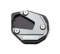DMLHL Supporto per Il Piede Parti CNC per Moto Piastra Laterale Allargata Supporto per Piede per K&awasaki Z650 per Ninja650 Z650 RS 2017-2025(Titanium)