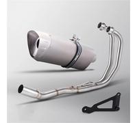 DMLHL Tubo di Collegamento Marmitta Centrale per Scarico Completo per Moto per Y&amaha R3 R25 MT05 MT03