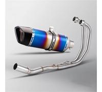 DMLHL Tubo di Collegamento Marmitta Centrale Racing Line per Scarico Completo per Moto per Y&amaha R3 R25 MT05 MT03(Style 6)