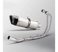 DMLHL Tubo di Collegamento Marmitta Centrale Racing Line per Scarico Completo per Moto per Y&amaha R3 R25 MT05 MT03(Style 1)