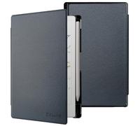 DMLuna Case for 7.3" Remarkable Paper Pro Move 2025, Slim Hardshell PU Leather Protective Cover Case, Built-in Pen Holder, Auto Sleep Wake- Black