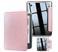 DMLuna Custodia Magnetica Rimovibile per Tolino Shine Color/Shine 5/4 e Kobo Clara Colour/BW/2E, Protezione Antiurto in TPU, Auto Sleep/Wake, Ultraleggera, Vestibilità Perfetta, Oro Rosa