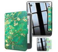 DMLuna Custodia Magnetica Rimovibile per Tolino Shine Color/Shine 5/4 e Kobo Clara Colour/BW/2E, Protezione Antiurto in TPU, Auto Sleep/Wake, Ultraleggera, Vestibilità Perfetta, Blossom