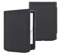 DMluna Custodia per Pocketbook Touch HD 3 / Lux 5/ Lux 4, Basic Lux 4/ Lux 3/ Lux 2, Color, Cover Protettiva Funzione Auto Wake/Sleep, Pelle Sintetica Premium, Antigraffio, Anticaduta, Nero