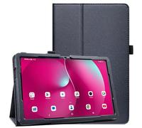 DMLuna Custodia per T-Mobile Revvl Tab 2 10,1" (modello: 9185W, versione 2025), custodia a libro in pelle PU di alta qualità con supporto (non adatta a RevVL TAB 5G 10,4" 2023), nera