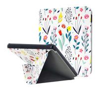 DMLuna Custodia per Tolino Vision Colour 2024, Kobo Libra Colour (2024) - Custodia con Auto Sleep/Wake, Supporto Origami 2-Way, Pelle Sintetica, Adattarsi Precisamente e Resistente agli Urti - Fiore