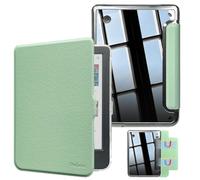 DMLuna Detachable Magnetic Case for 6" Kobo Clara BW (Model N365) / Clara Colour (Model N367) / 2E, Slim Lightweight Clear Back Shell Removable Cover with Auto Wake/Sleep, Agave Green