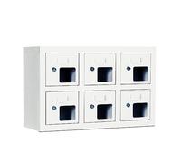 DMMFTERL Armadietto per Telefono Cellulare in Acciaio - Stazione di Ricarica Portatile per Telefono Cellulare per Scuola, dormitorio, Ufficio, Sala conferenze - Mobiletto per Ricarica telef