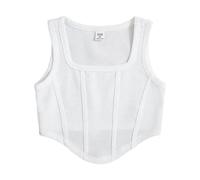 Dmmtot Canottiera senza maniche a girocollo per ragazze, canotta estiva casual senza maniche 2025 moda vestibilità ampia Y2K vestiti per uscire in spiaggia vacanze abbigliamento premium età 8-14 anni