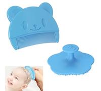 DMNQ 2 Pezzi Pettine Neonato,Pettine Crosta Lattea,Spazzola e Pettine Neonato,Pazzola per Bambini In Silicone Adatto a Neonati e Bambini per un Confortevole Massaggio del Cuoio Capelluto