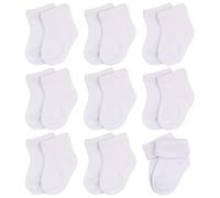 DMNQ 9 Paia Calzini Neonato Calzini Neonata in Cotone Calzini Appena Nati Ankle Boys and Girls Socks Bimbo Bimba Quotidiano Base Calze Unisex Sneaker Calzino Traspirante（0-6 Mesi）