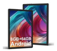 DMOAO Tablet 10 Pollici Android 12 con 5G Wi-Fi, HD Tablet con 8 GB RAM + 64 GB ROM (Espandibile fino a 1 TB), GPS, 8 Cores 2.0 GHz, Bluetooth 5.0, 1280 * 800 IPS, USB-C, 6000 mAh, Nero