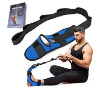 DMoose Barella per polpacci e piedi per la fascite plantare - Cinghia di stiramento per tendinite di Achille, cintura di stiramento per legamenti per alleviare il dolore, ballerini e yoga (Blu)